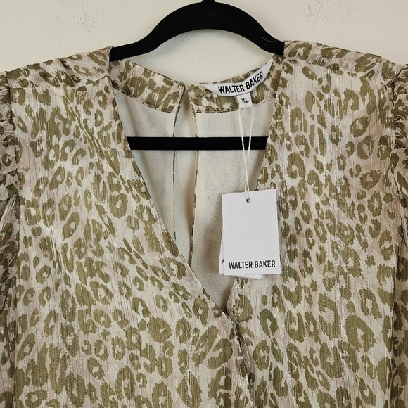 Walter Baker Cream Leopard Mini Dress - Picture 11 of 13